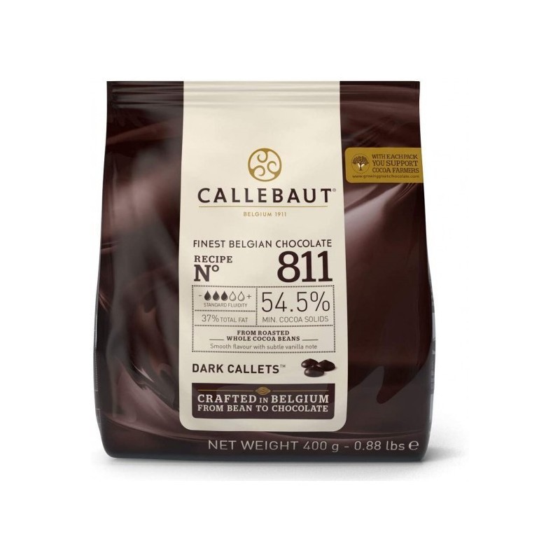 

Callebaut Dark Well Balanced 54.5% 400 Gram