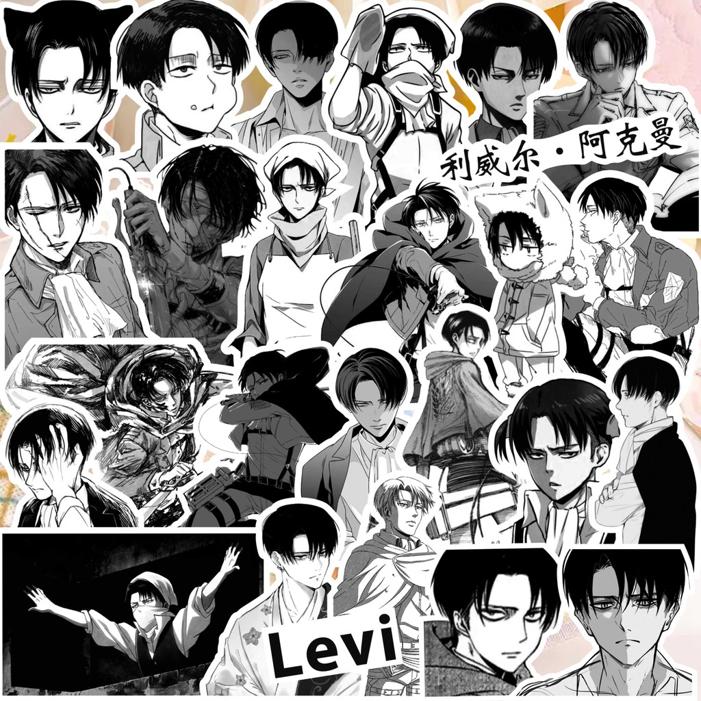 

65Pcs Attack on Titan Anime Peripheral Stickers Diary Supplies Decorative Mobile Phone Case Water Cup Skateboard Graffiti Decals