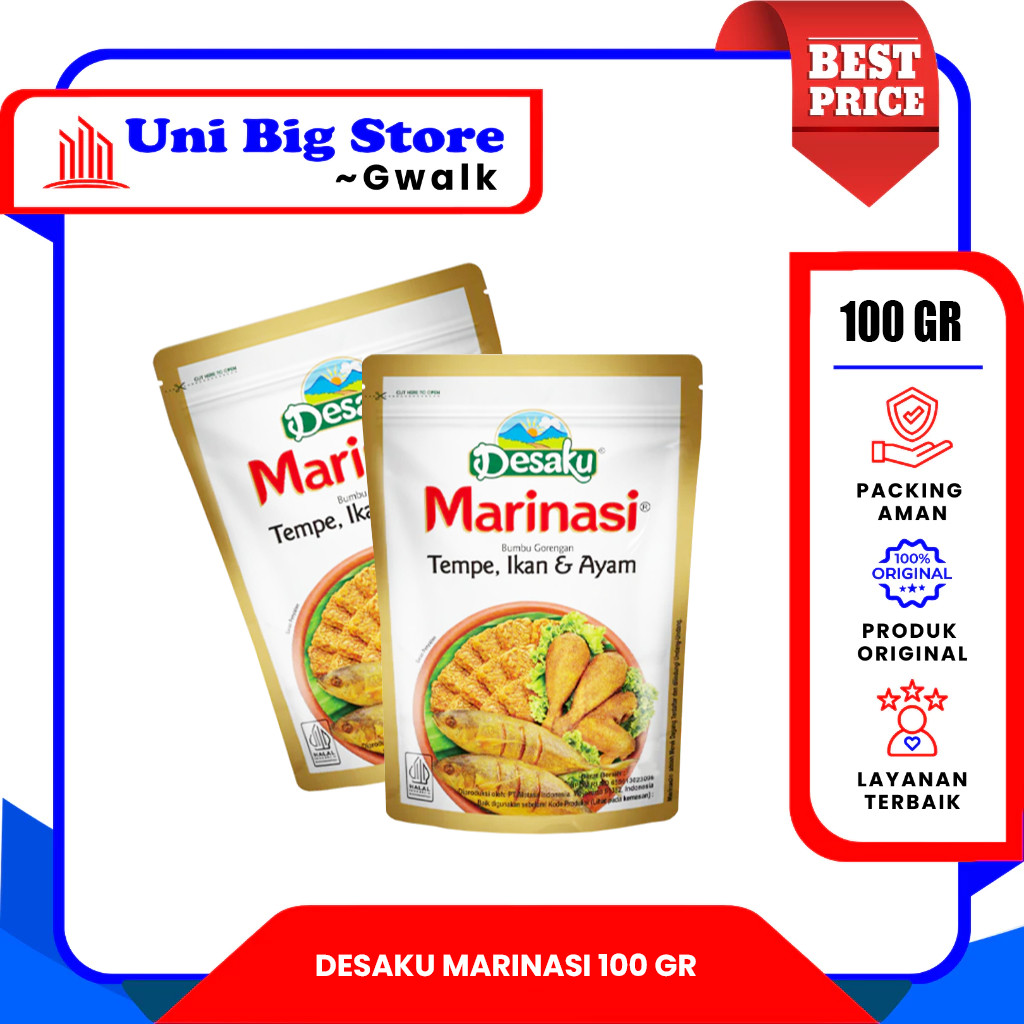 

Desaku Marinasi Bumbu Tempe Ikan & Ayam Bumbu Gorengan 100gr