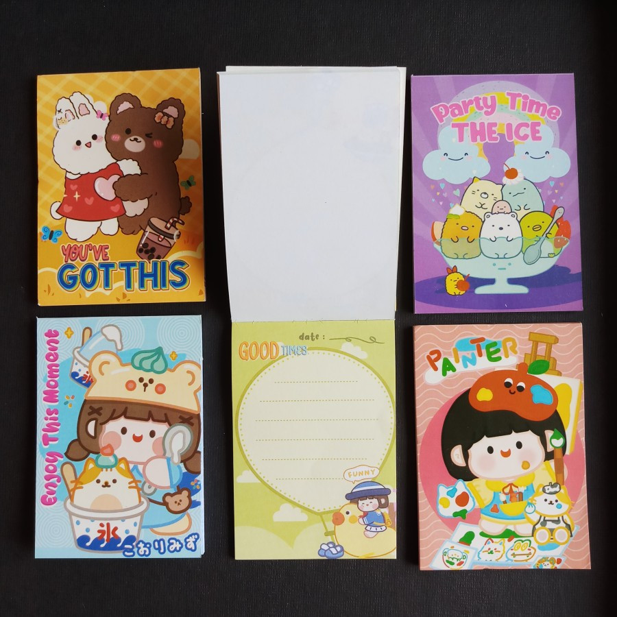 

[ ZAGI COLLECTION ] MAINAN ANAK PEREMPUAN MEMO NOTE MOMO/ MEMO MOMO / MEMO MOMO ANAK / notes korea viral 1 pcs 29 Lembar