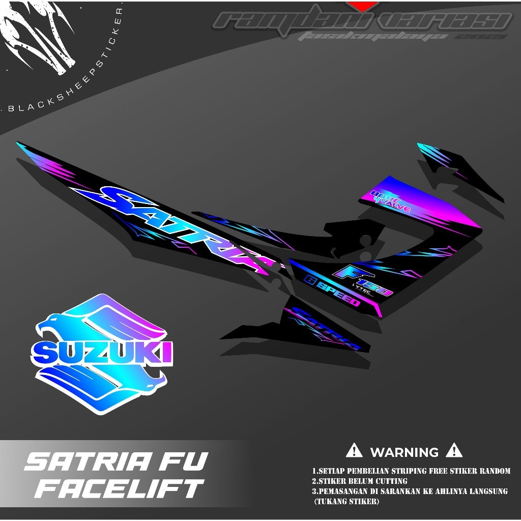 STRIPING SATRIA FU FL - STRIPING SATRIA FU FACELIFT - SATRIA FU 2014-2015