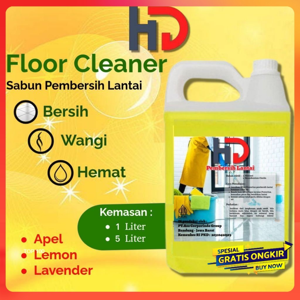 Pembersih Lantai Ekonomi 5 Liter - Pembersih Lantai - Pembersih Lantai HD