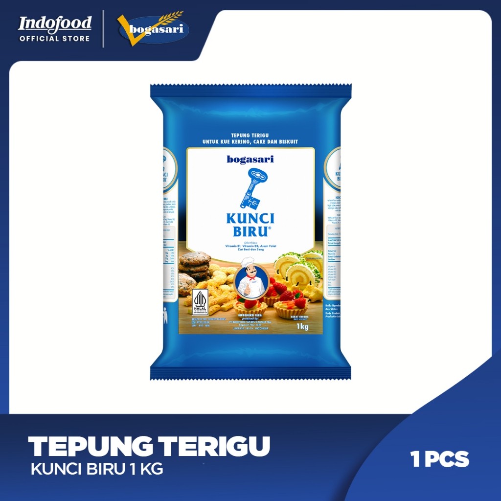 

Tepung Terigu Kunci Biru 1 kg