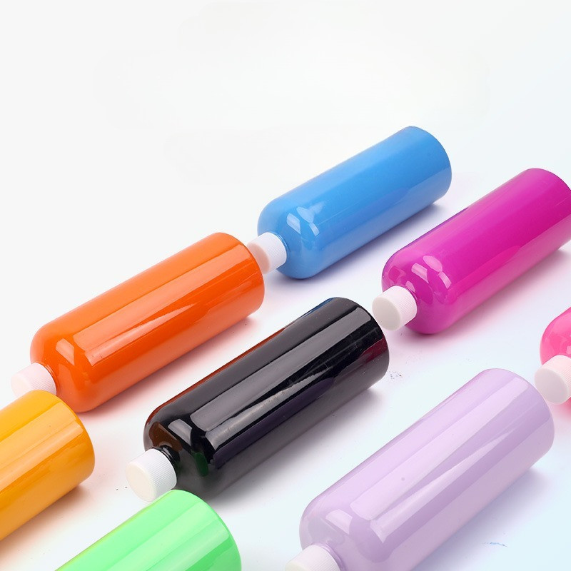 

500ml Acrylic Fluid Painting Pigment Waterproof Not Fade Strong Adhesion for DIY Gypsum Doll Handicraft Wall Painting