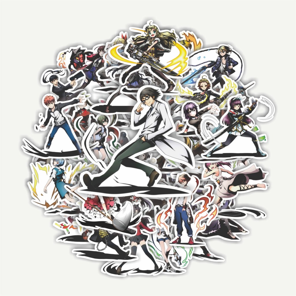 

Sticker Pack Stiker Anime Divine Gate Series Dekorasi Lucu Kreatif untuk Notebook, Skateboard, HP