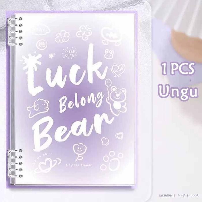 

A5 B5 Buku Tulis Sekolah Lucu Spiral Notebook Buku Diary Aesthetic Jurnal Lose Leaf Binder Kuliah Ring Notebook - C, A5-60lembar