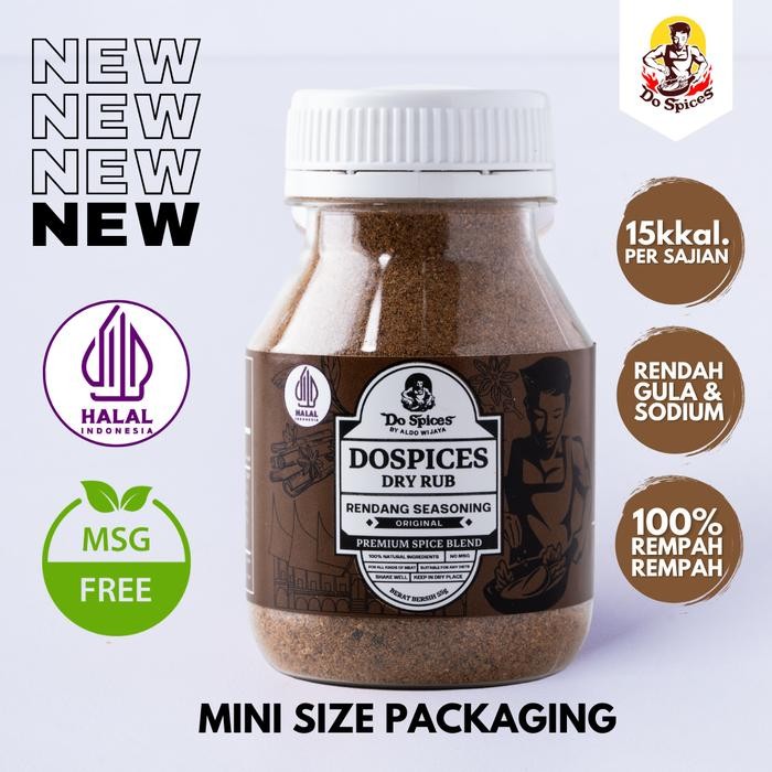 

Dospices Rendang Seasoning [mini size] Original | Healthy Dry Rub | Bumbu Marinasi Rendah kalori | 55 Gram | Bumbu Rempah-Rempah