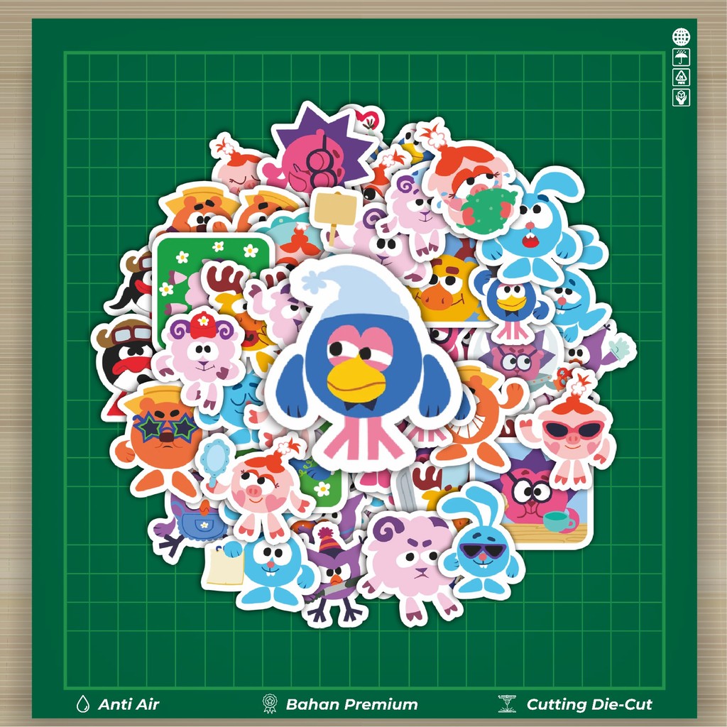 

HOT 50 PCS STIKER Stiker Kartun Smeshariki The Show Stiker Fashion Cars Decal Dingin Kartu Album Custom Vinyl Anti Air- Sticker Aesthetic Buku Journal Koper Casing HP Tablet Laptop Helm Motor Botol Minum