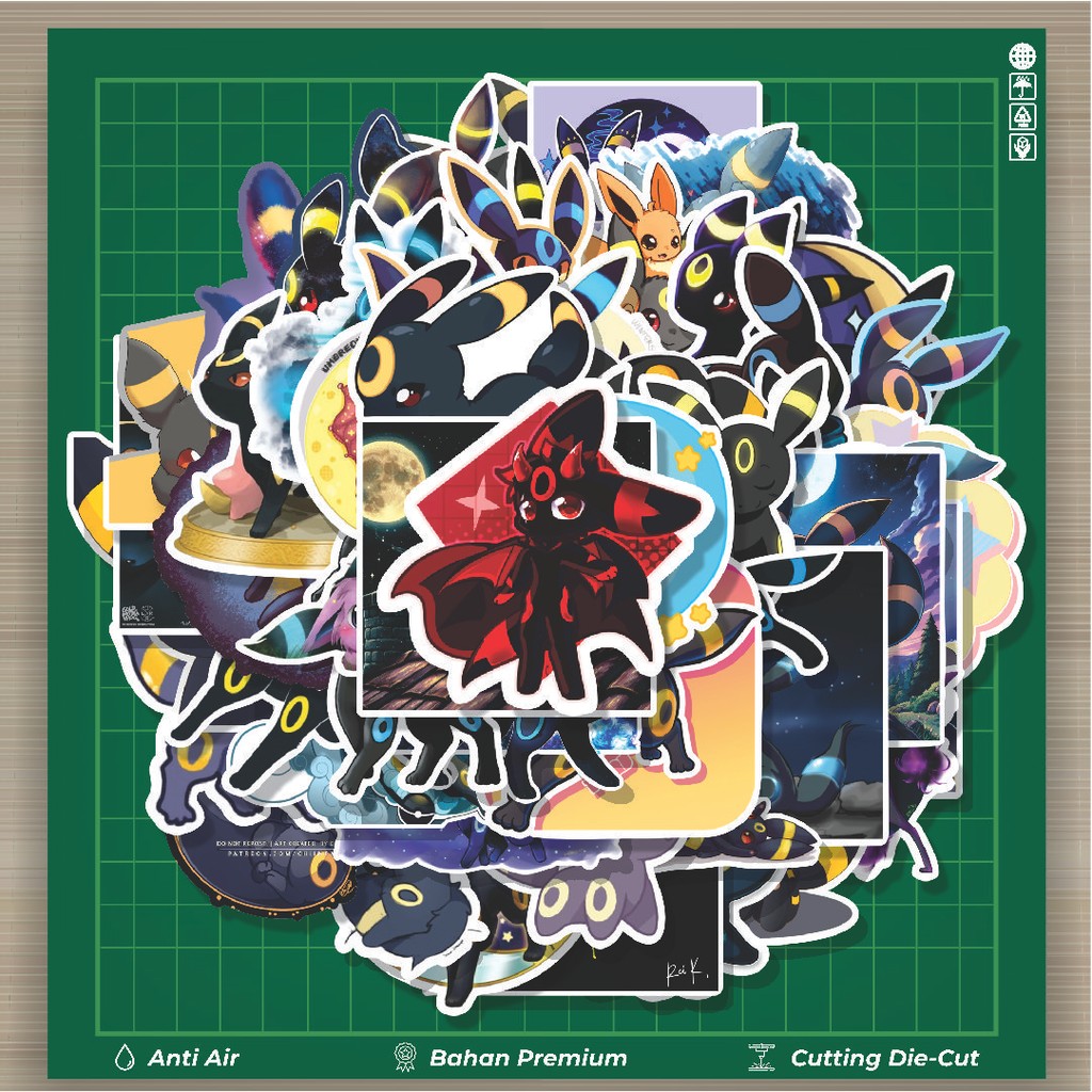 

HOT 50 PCS STIKER Stiker Anime Kartun Karakter Umbreon [Pokemon] Stiker Fashion Cars Decal Dingin Kartu Album Custom Vinyl Anti Air- Sticker Aesthetic Buku Journal Koper Casing HP Tablet Laptop Helm Motor Botol Minum