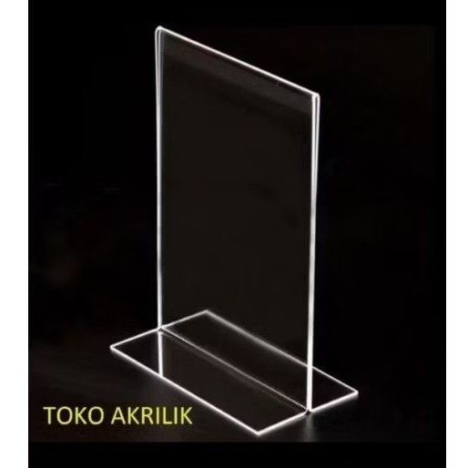 

akrilik Tent holder F4 ukuran 21,5 x 33 cm