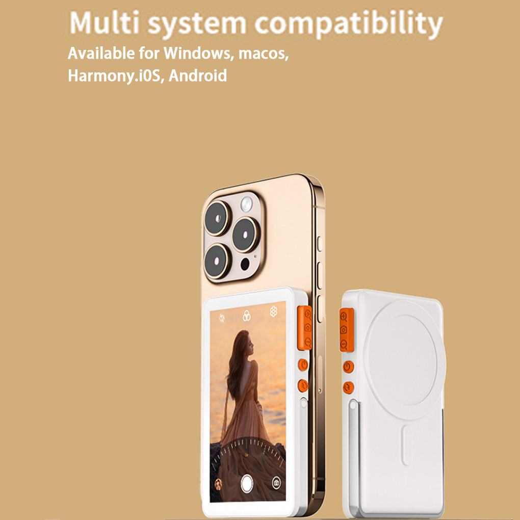 Magnetic Phone Vlog Selfie Monitor Screen Wireless Selfie Monitor Screen Rear Camera Monitor Screen 