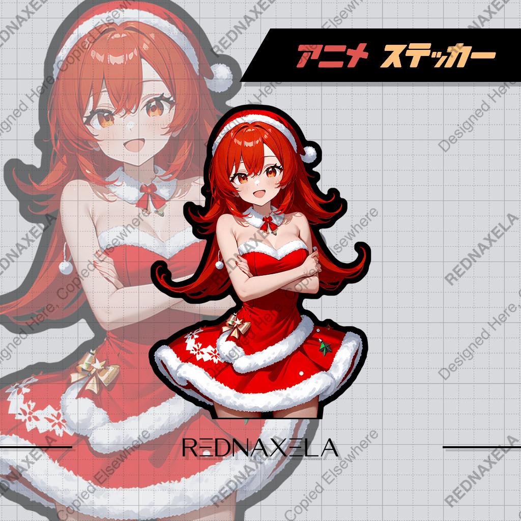 

Stiker Vinyl Christmas Anime Girl Vol.1 Waterproof Outdoor Durable Sticker