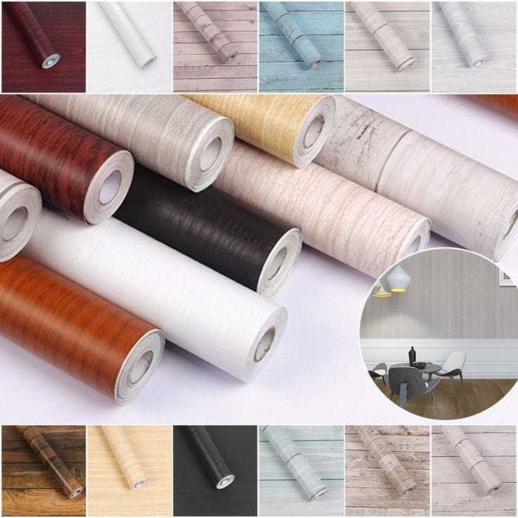 Stiker Decosheet PVC pelapis Meja Furniture HPL Kayu Triplek premium