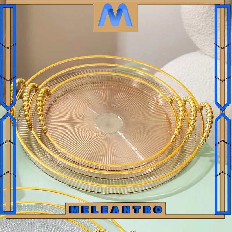 [COD] Aesthetic Tray Nampan/Nordic Luxuryb Tray 30cm/ Nampan Aesthetic Plastik/Acrylic Nampan