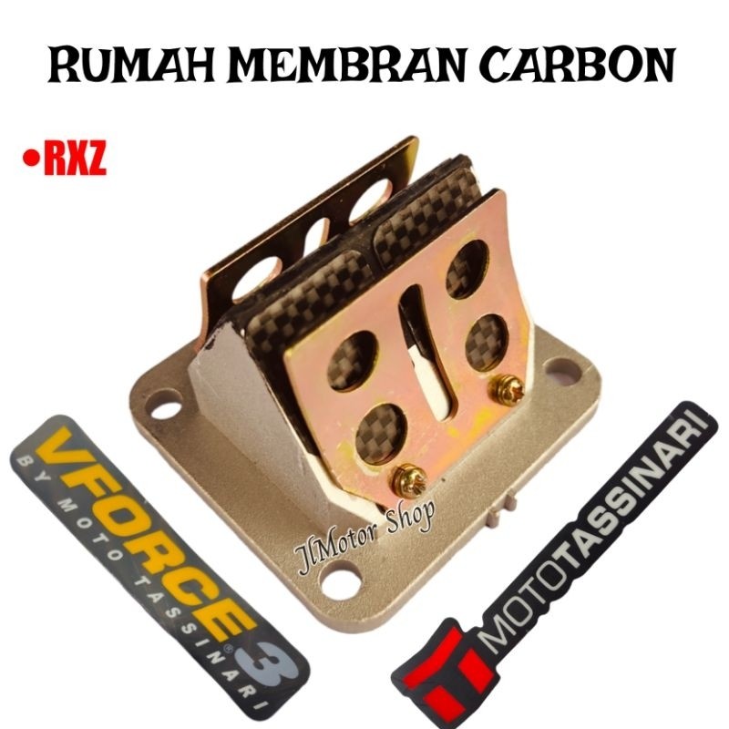 RUMAH MEMBRAN ASSY RXZ RXS KARBON CARBON - RUMAH + LIDAH MEMBRAN KARBON CARBON VFORCE RXZ RXS