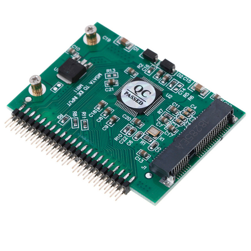 mSATA to IDE Converter Riser Board 44Pin Solid State Disk MINI PCI-E MSATA SSD to 1.8inch 3.3V IDE /
