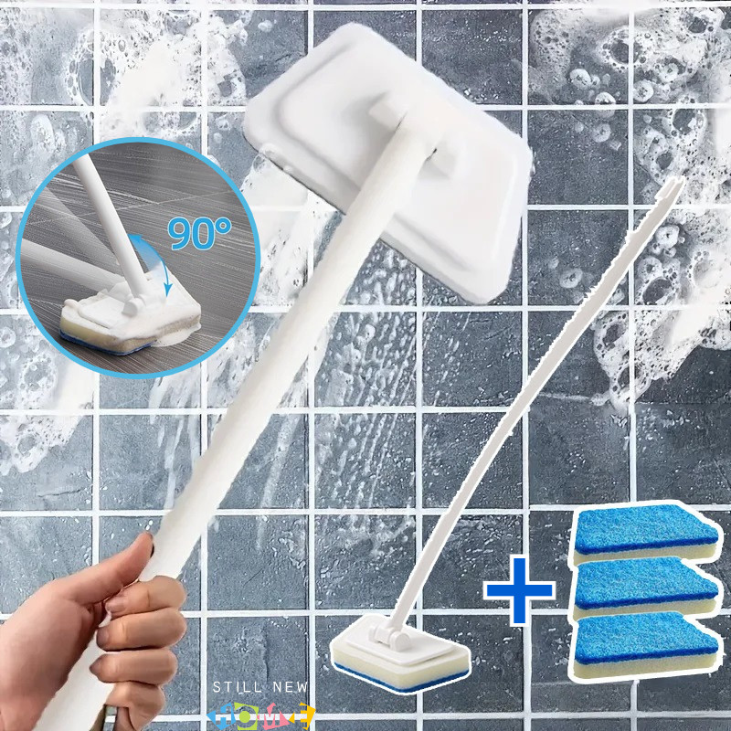 Pembersih Kamar Mandi Serbaguna Pembersih Lantai Kamar Mandi Sikat Kamar Mandi Gagang Panjang Sikat 