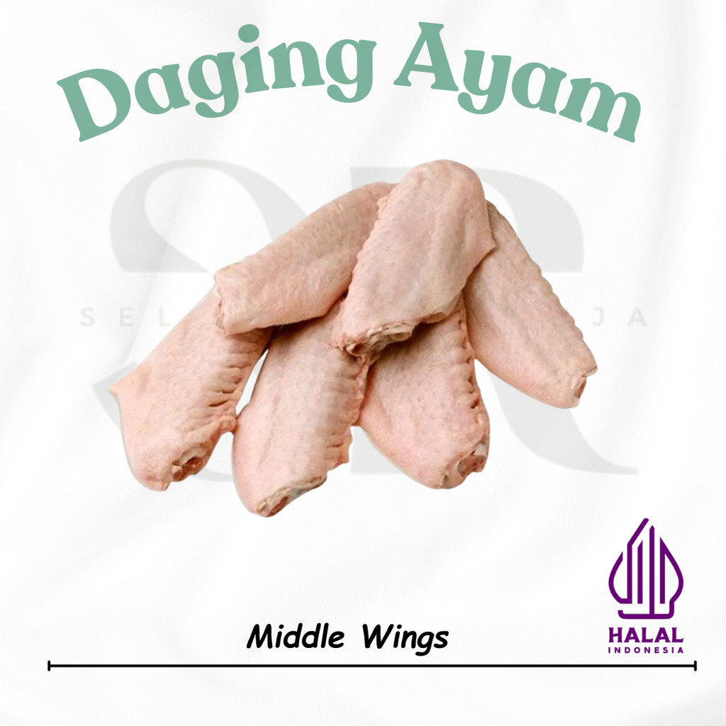 

Middle Wing / Sayap Ayam Frozen Segar 500gr