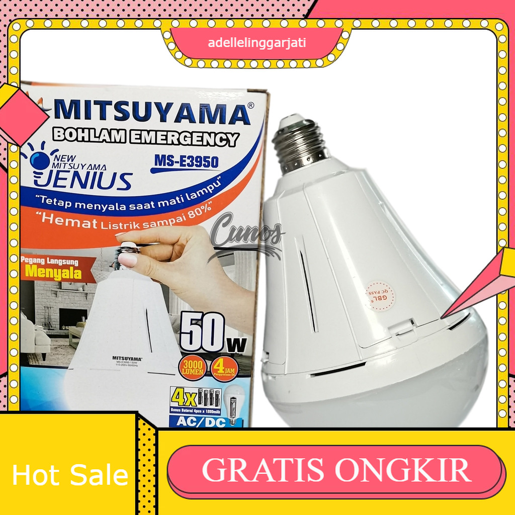BOHLAM MAGIC / BOHLAM EMERGENCY / LAMPU EMERGENCY BOHLAM JENIUS 50 Watt LED Otomatis Mitsuyama Emerg