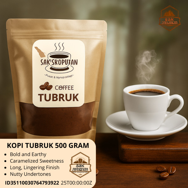 

bubuk Kopi Tubruk jenis Robusta kemasan 500 Gram enak mantap