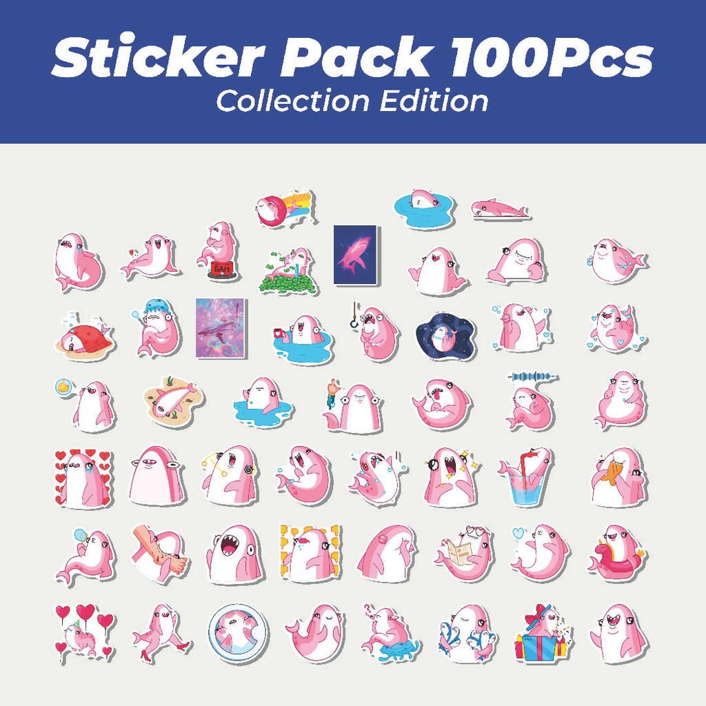 

Hot Stiker Animal Shark Pink Akulina [Hiu] Lucu Anti Air Stikers Berperekat Waterproof Sticker Decal Buat Motor Helm Buku Journal Koper Casing HP Laptop Botol Minum