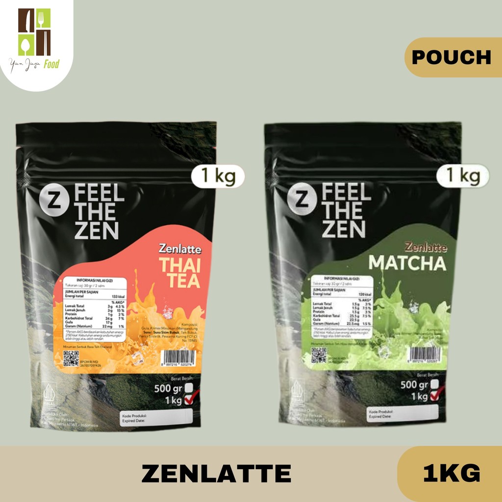 

Zenlatte Minuman Serbuk Instan Rasa Thai Tea / Matcha / 1kg
