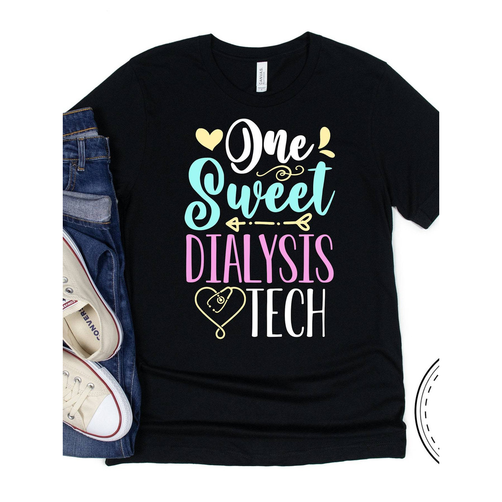 Kaos Profesi Teknisi Dialisis Perawat Baju Medis Bahan Katun Lengan Pendek