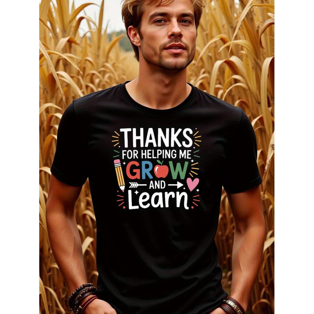 Kaos Guru - Terima Kasih Telah Membantu Saya Tumbuh - Kado Guru Pria & Wanita