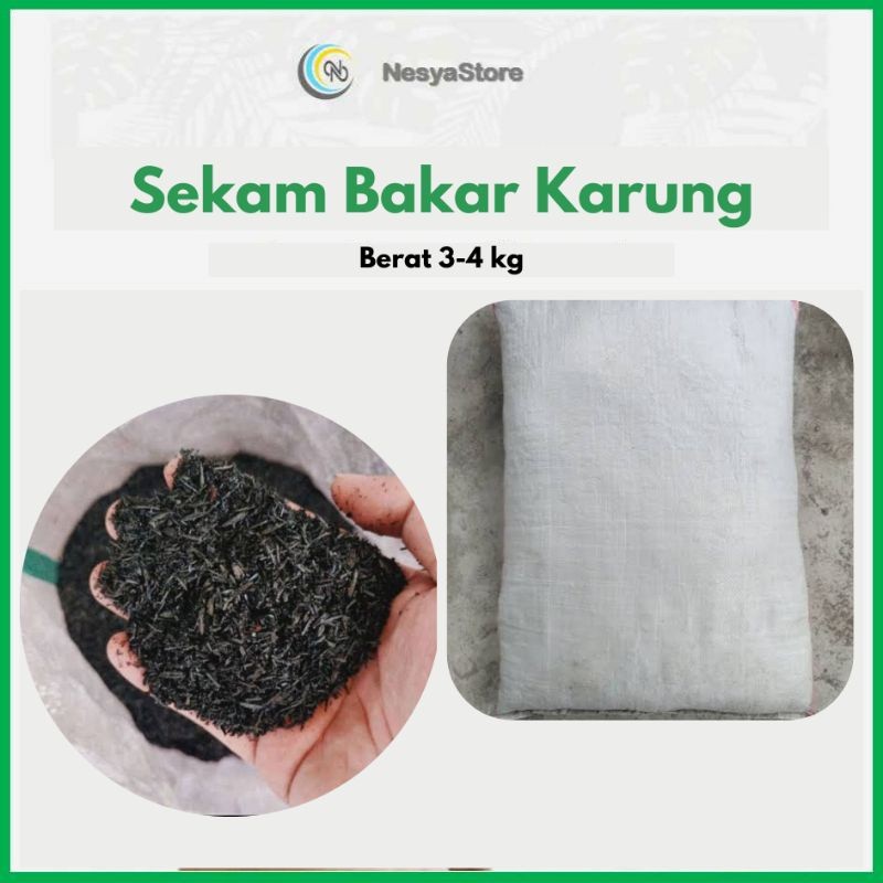 Sekam Bakar Karung Media Tanam Arang Sekam