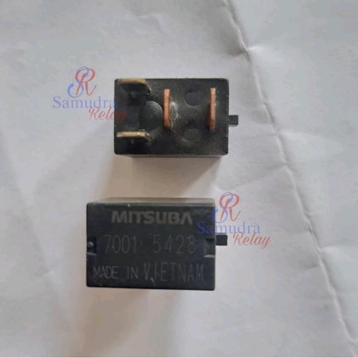 Relay MITSUBA Hitam kaki 4 Relay Mobil Honda 7001 (ASLI ORI)