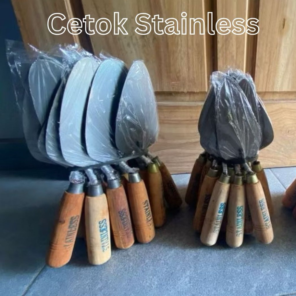 Sendok Semen Galur Cetok Semen Tukang Cetok Poslen Panjang 14cm