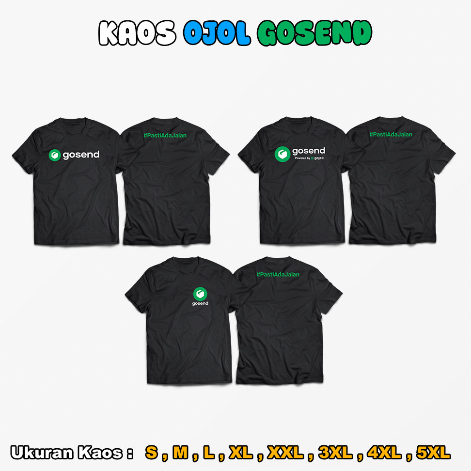 Kaos Gosend Lengan Pendek | Driver Ojol
