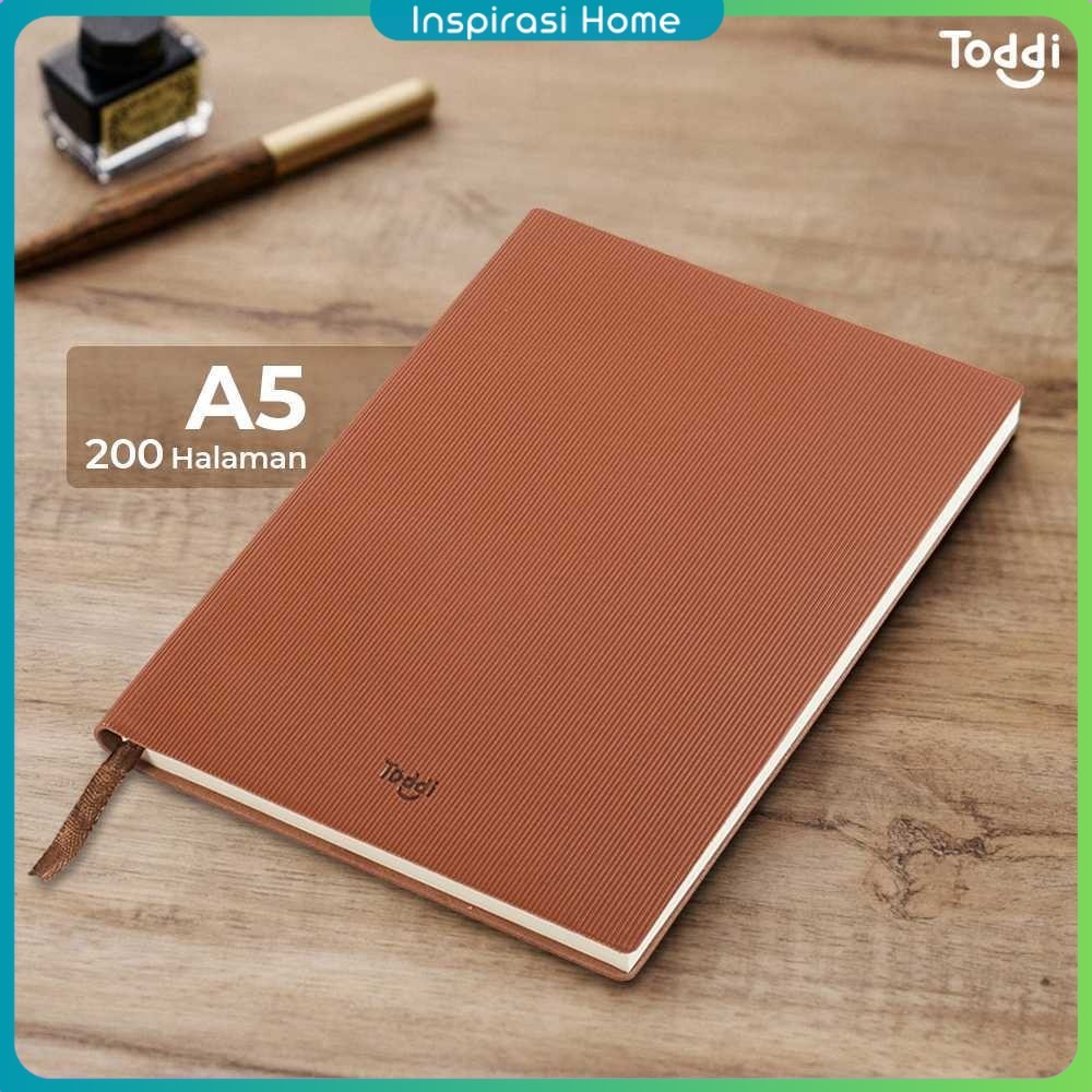

Toddi Buku Jurnal Leather Notebook Diary 68GSM 200 Halaman Grid - TD101