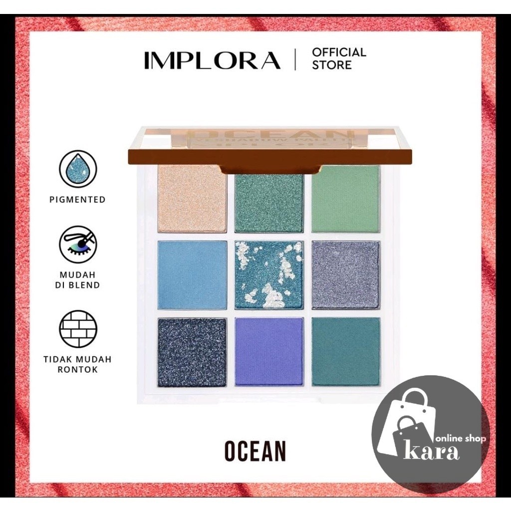 KARA - IMPLORA PALLETE EYESHADOW/ EYESHADOW IMPLORA/ KOSMETIK IMPLORA