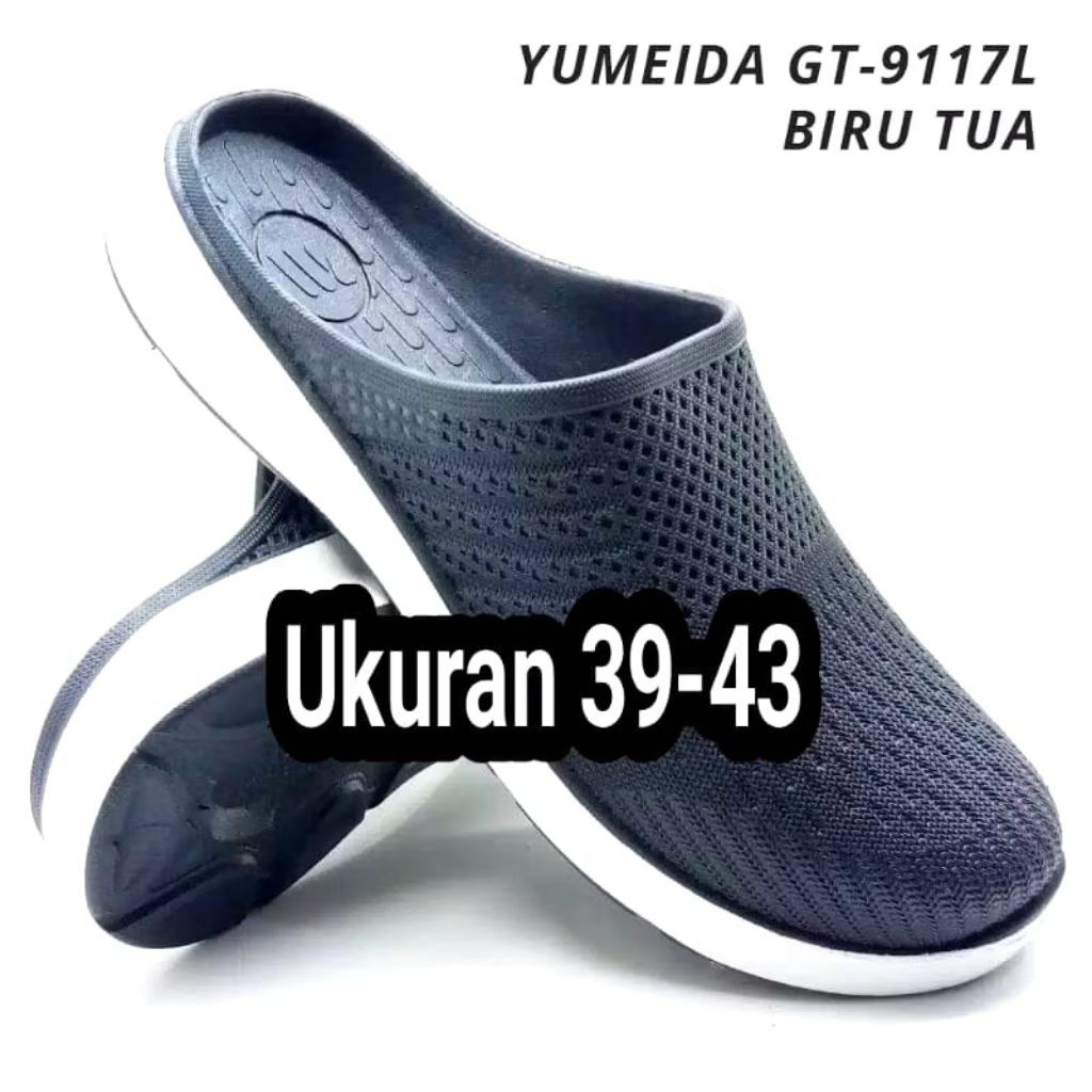 Sepatu Sandal Slop Karet Pria Sandal Bustong Yumeida GT-9117L