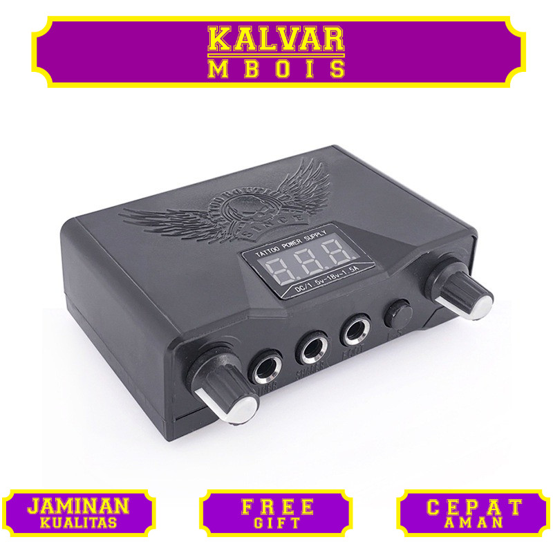 3 Mesin Tato Full Set dan Kotak Peralatan - Alat Tatto - Power Tinta Jarum Set Lengkap - Set Tato