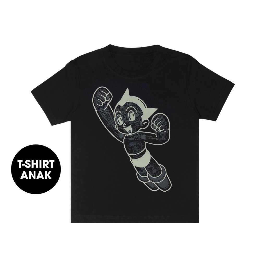 (COD) Aerostreet Someone T Shirt Kids Glow In The Dark Black 019A Astroboy