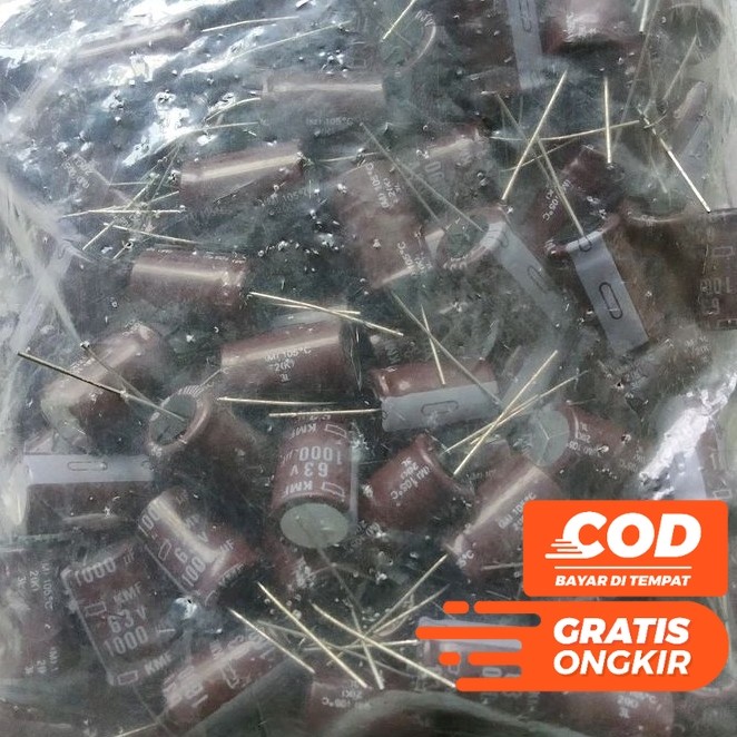 KAPASITOR ELKO ELCO 1000UF 1000 UF 63V 63 VOLT