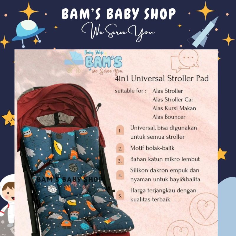 UMYM - ALAS STROLLER ALAS STROLLER BAYI MULTIFUNGSI DUDUKAN STROLLER BAYI PADDING STROLLER EMPUK ALA