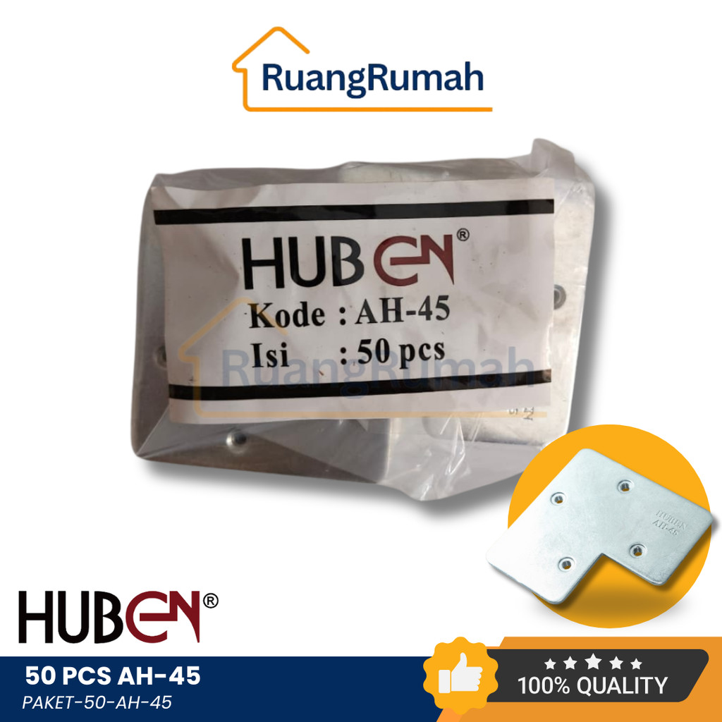 (50 Biji) Siku Frame Aluminium AH-45 HUBEN TEBAL