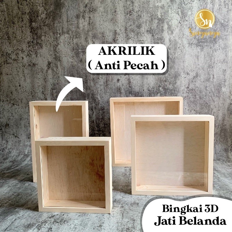 BINGKAI KAYU AKRILIK KOSONGAN | FRAME PIGURA MAHAR FOTO | LAMARAN NIKAH WEDDING ENGAGEMENT