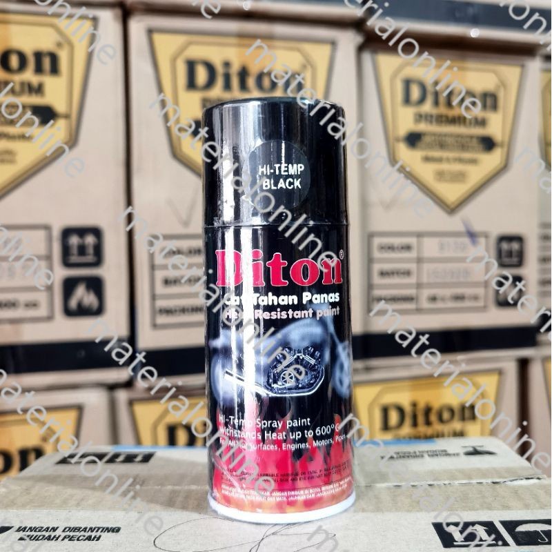 Pilox Pylox DITON Cat Semprot Knalpot Anti Panas HiTemp Hi Temp Black Silver 150cc 150 cc kecil