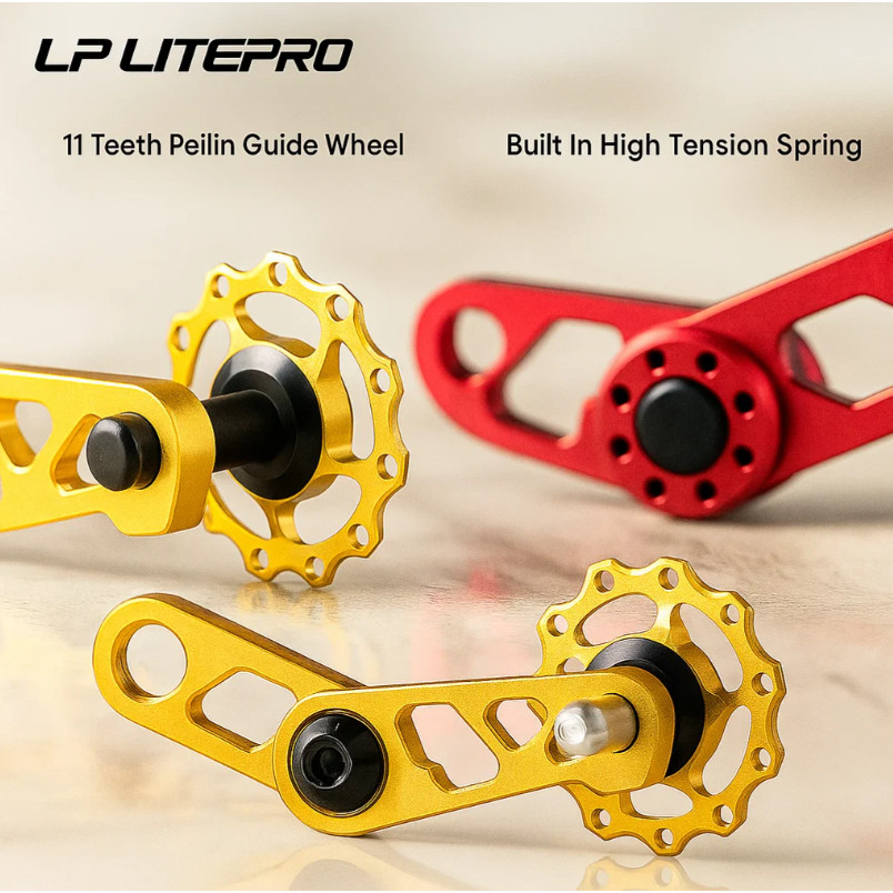 Litepro Chain Tensioner Pulley Sepeda Single Speed 11T Alloy Ringan Ketegangan Rantai MTB Seli Lipat