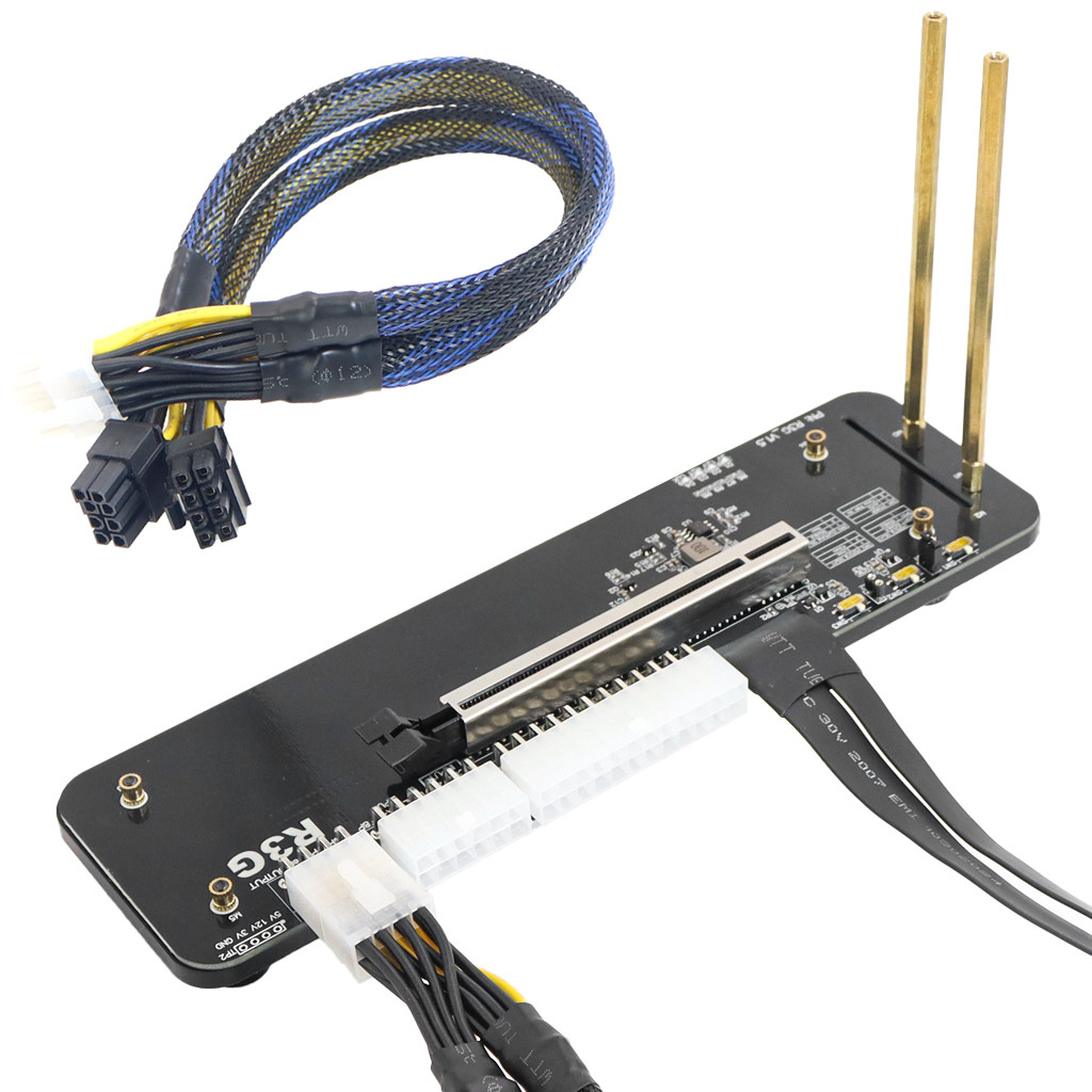 Laptop PC R43SG M.2 key M for NVMe External Graphics Card Stand Bracket PCIe3.0 x4 Riser Cable for I