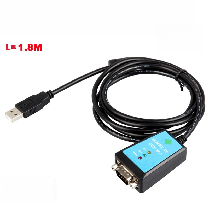 USB to RS232 Cable FTDI Chip DB9 Male 1.8M High-Speed RS232 to USB Adapter Converter for Win10/11/Li