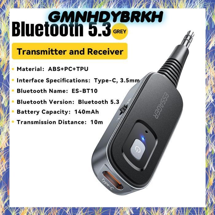 Essager Bluetooth 5.1 Adapter Receive (RX)/Transmit (TX) signals Two in one Bluetooth Receiver Trans