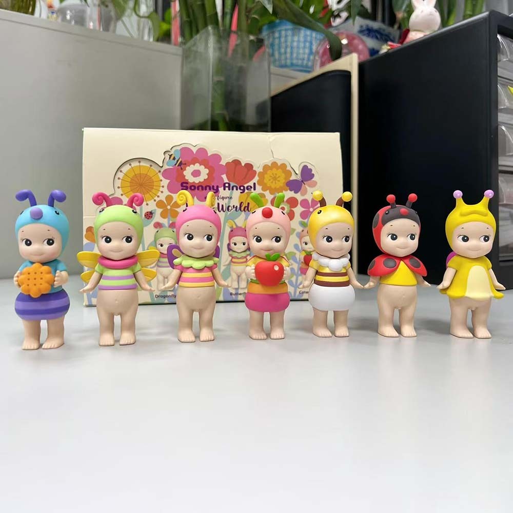 Sonny Angel' Bug'S World Blind Box Ladybug Ant Snail Angel Cute Doll Mini Figure Anime Handmade Orna