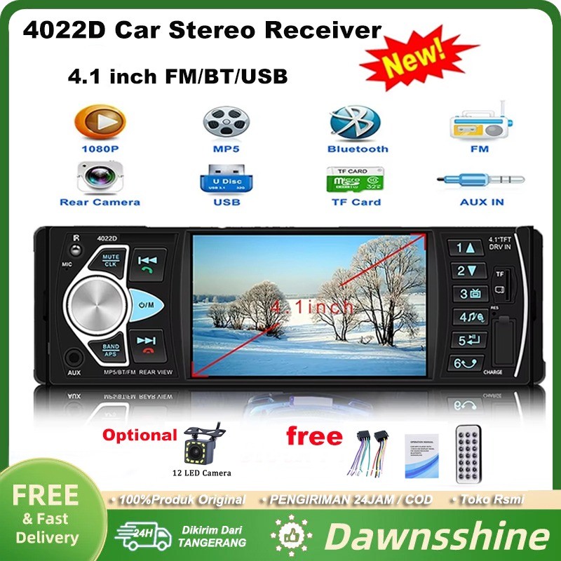 4022D Tape Audio Mobil LCD 4.1 Inch Bluetooth MP5 MP3 Media Player Monitor Tape Audio Mobil Bonus Re
