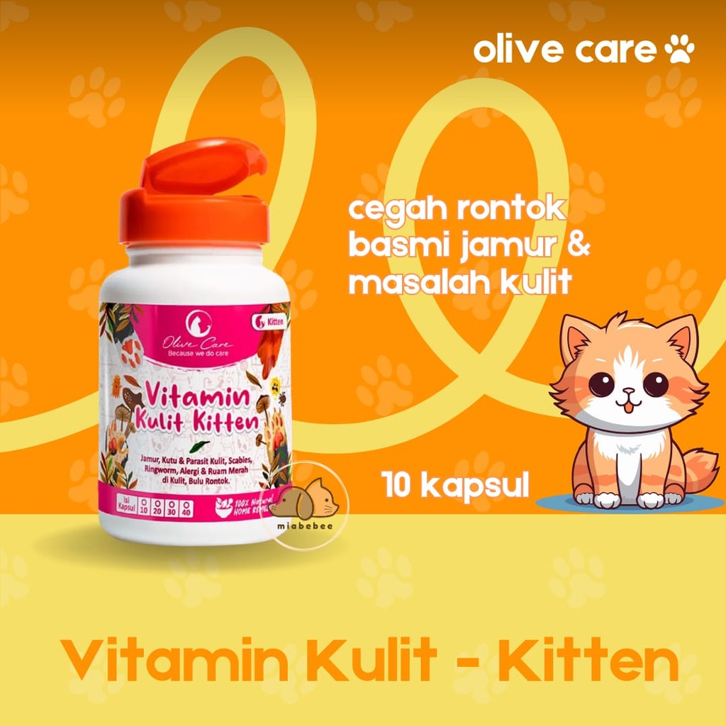Olive Care Vitamin Kulit Kucing Kitten(Bayi)