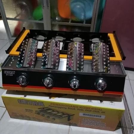 bakaran sosis gas 4 tungku etk222 getra